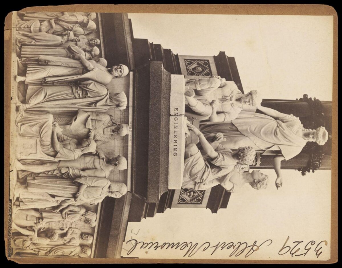 Vintage Photo of Albert Memorial Sculpture