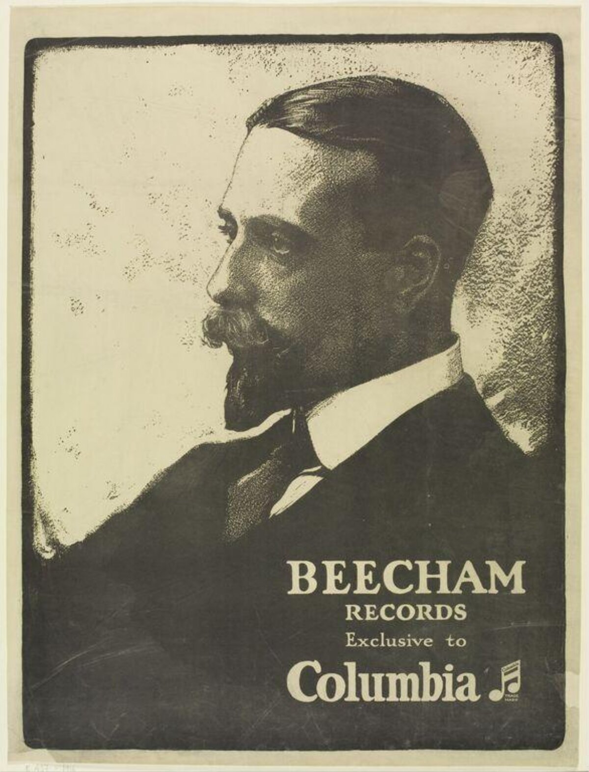 Vintage Beecham Columbia Records Advertisement