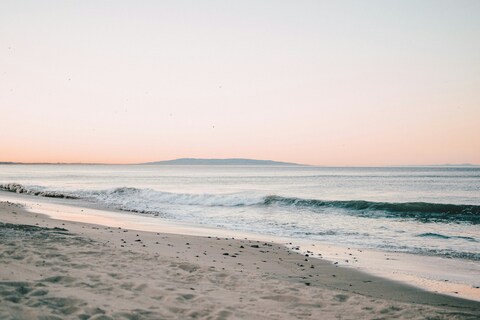 Dusk Coastal Beach Seascape