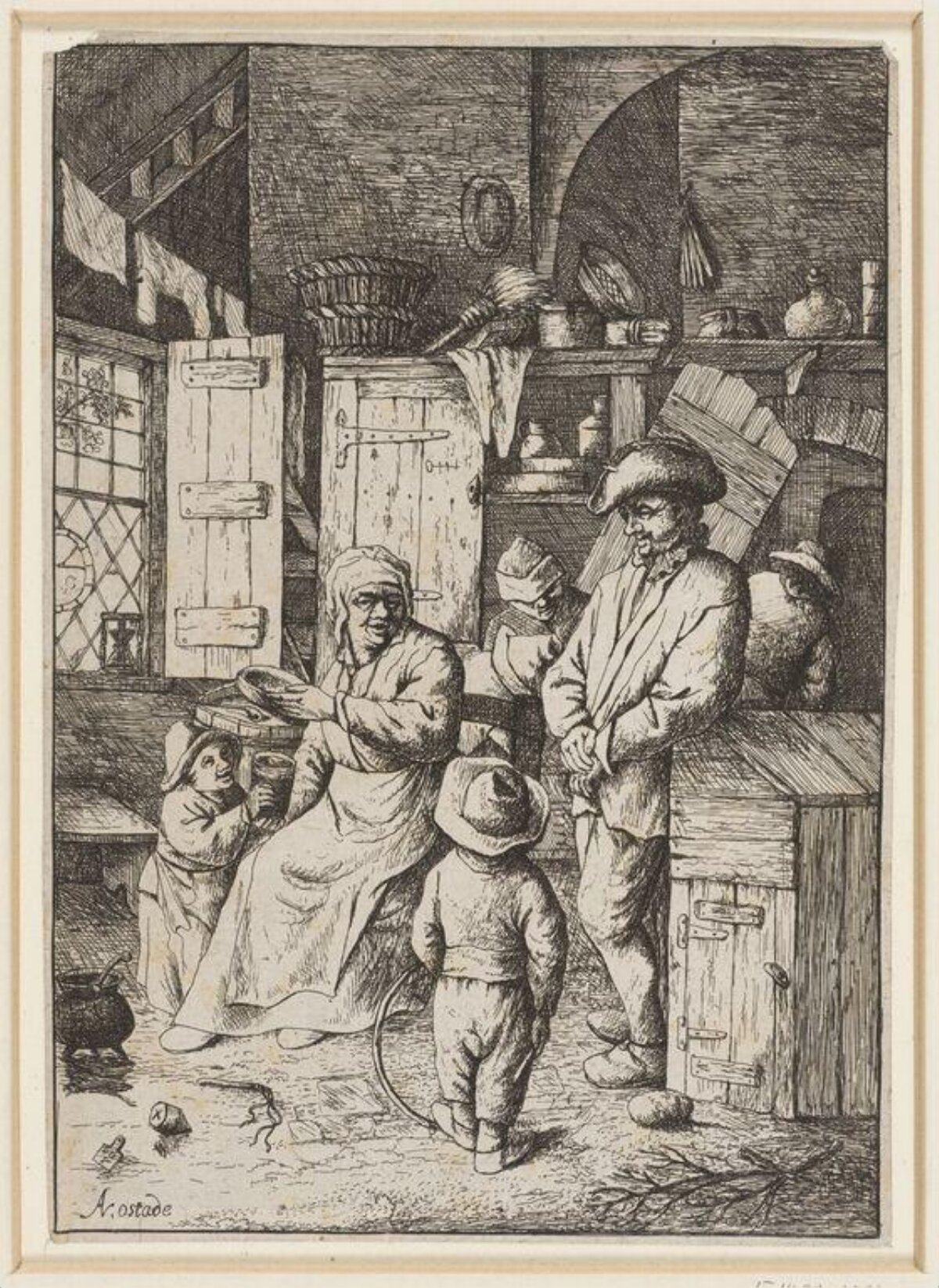 Peasant Interior Tavern Scene