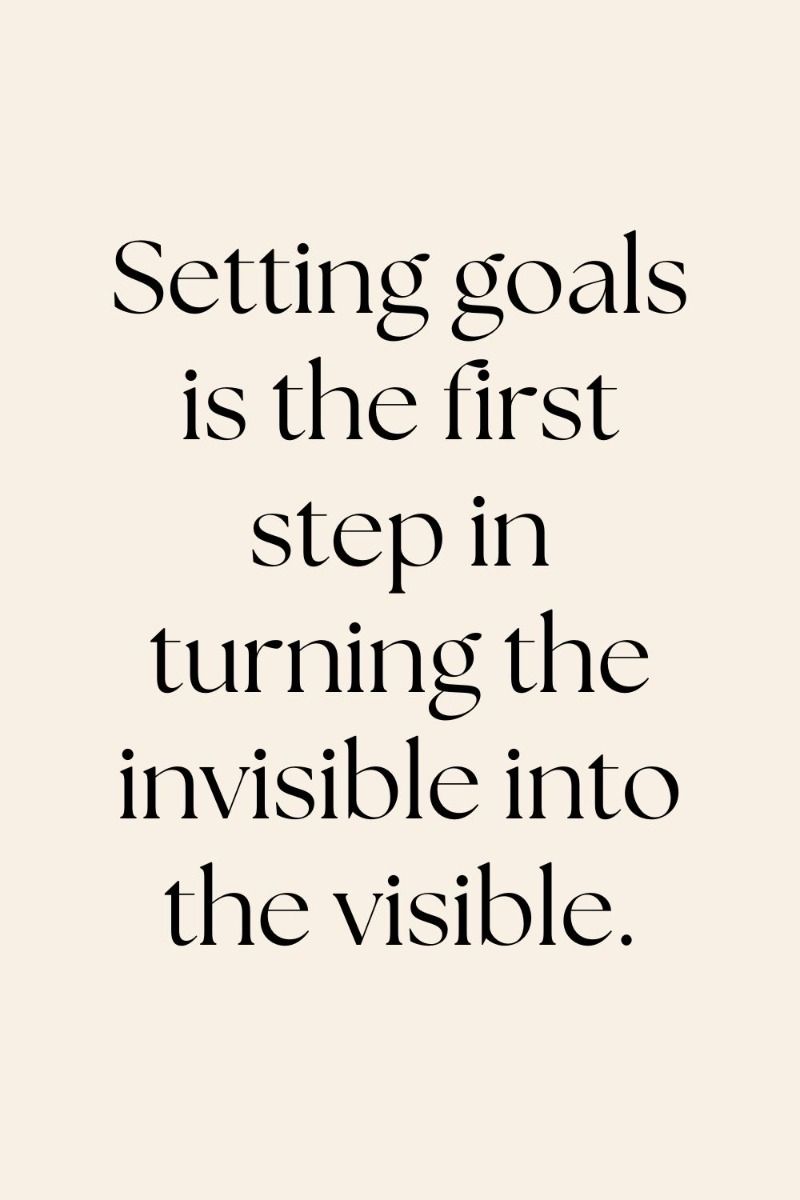 Inspirational Goal Setting Quote
