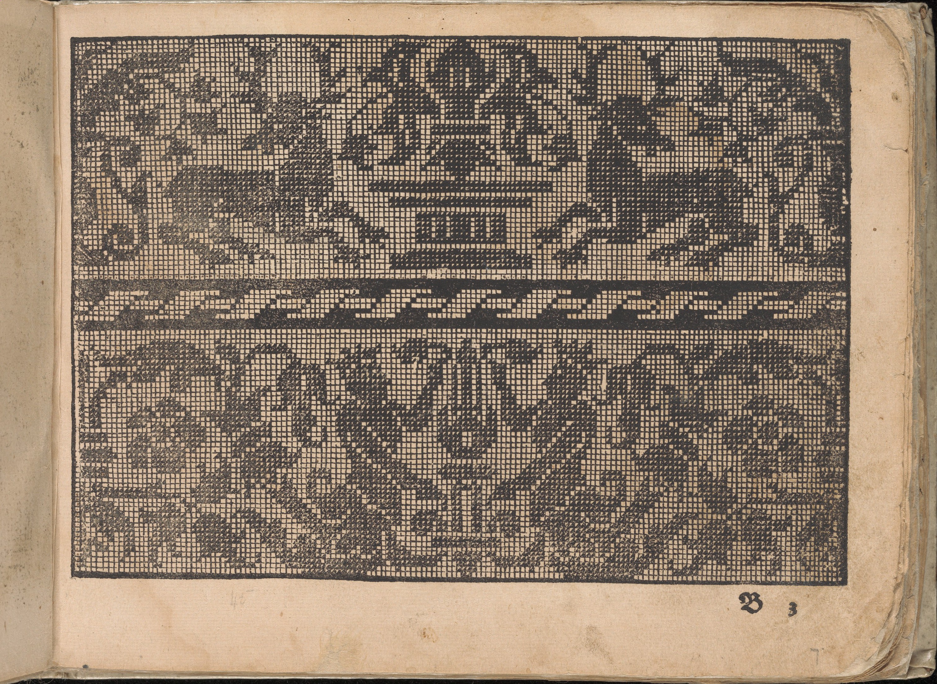 Antique Cross-Stitch Pattern Page