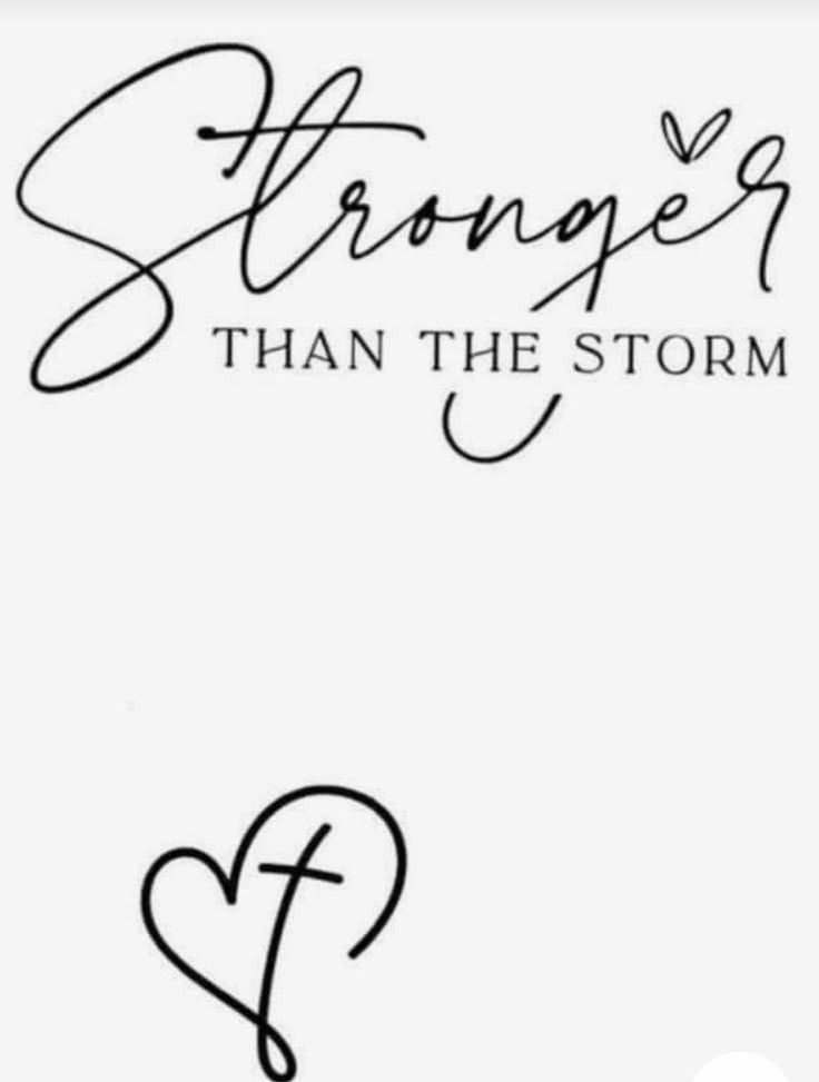 Stronger Than The Storm Inspirational Art