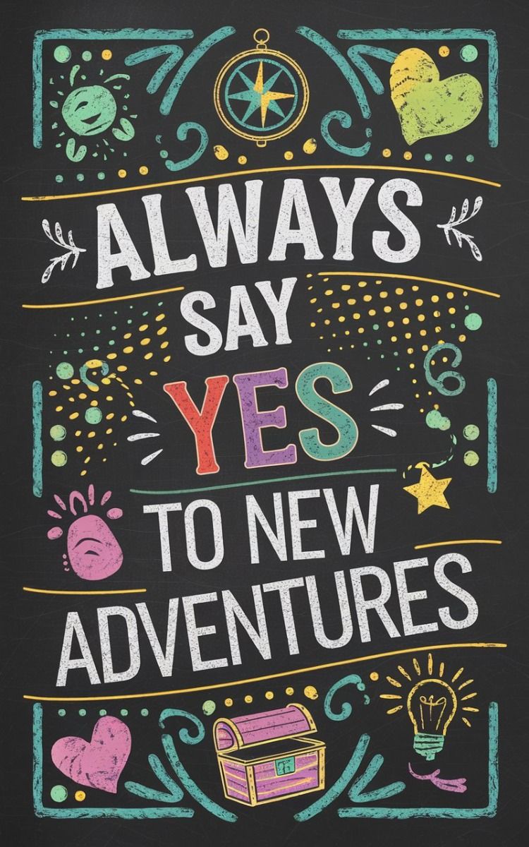 Always Say Yes To New Adventures