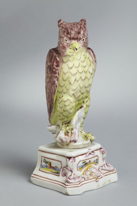 Porcelain Hawk Figurine