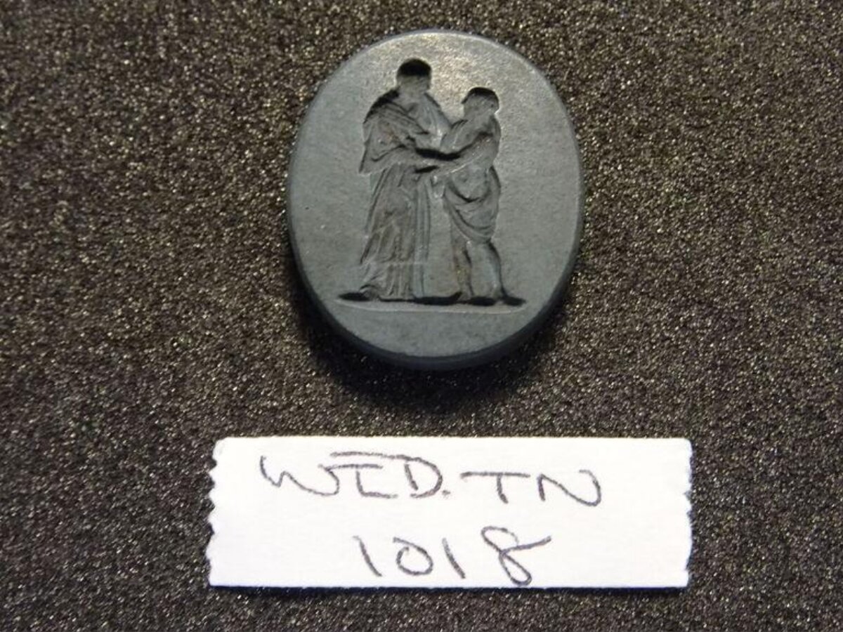 Oval Carved Intaglio with Label