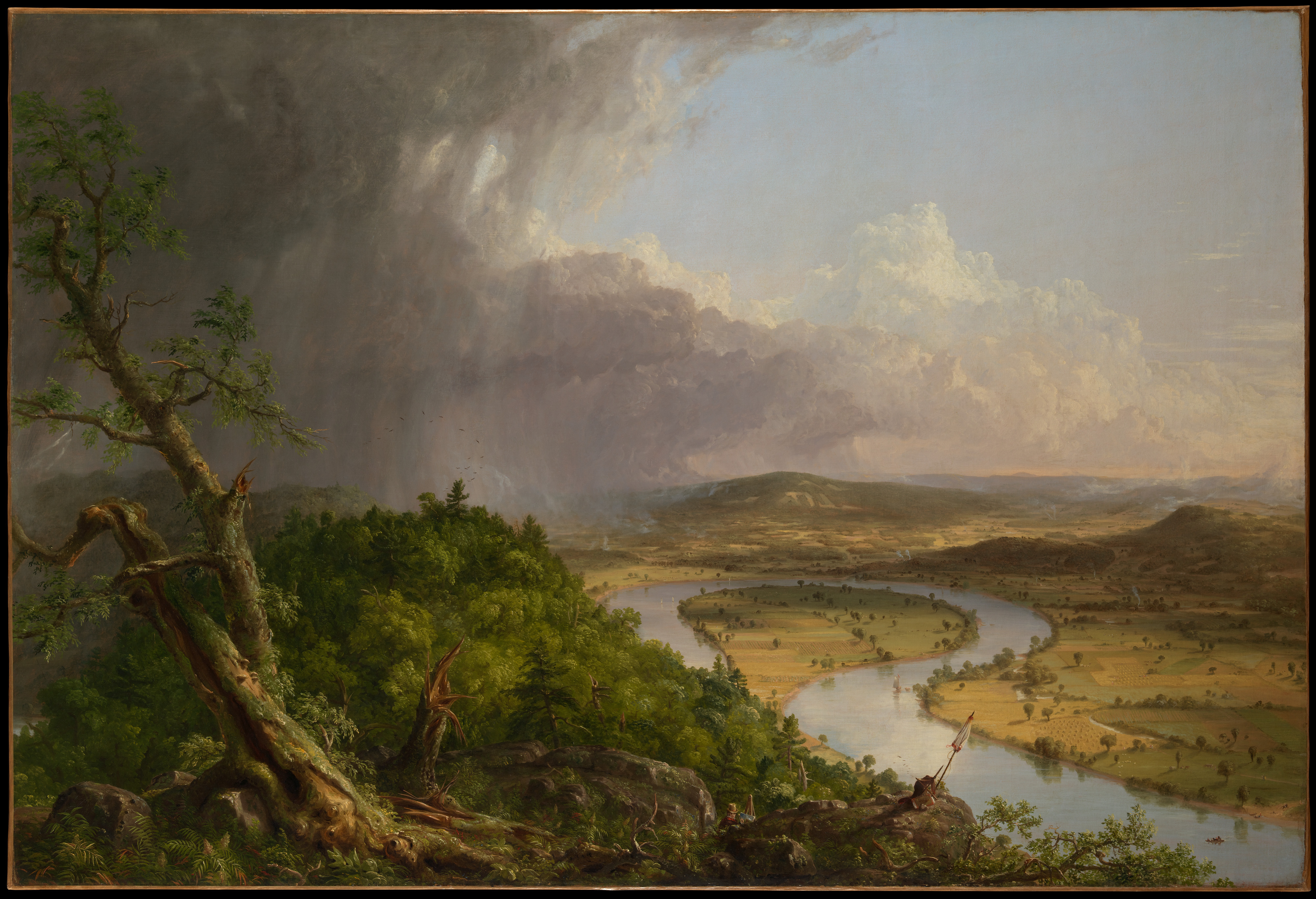 Oxbow River Valley Landscape