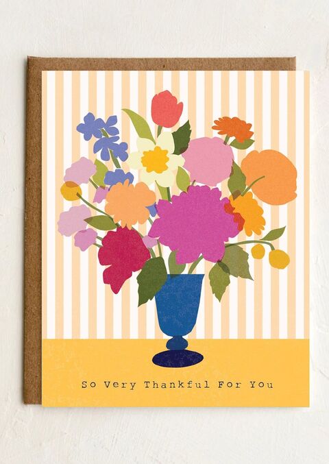 Thank You Floral Greeting Card
