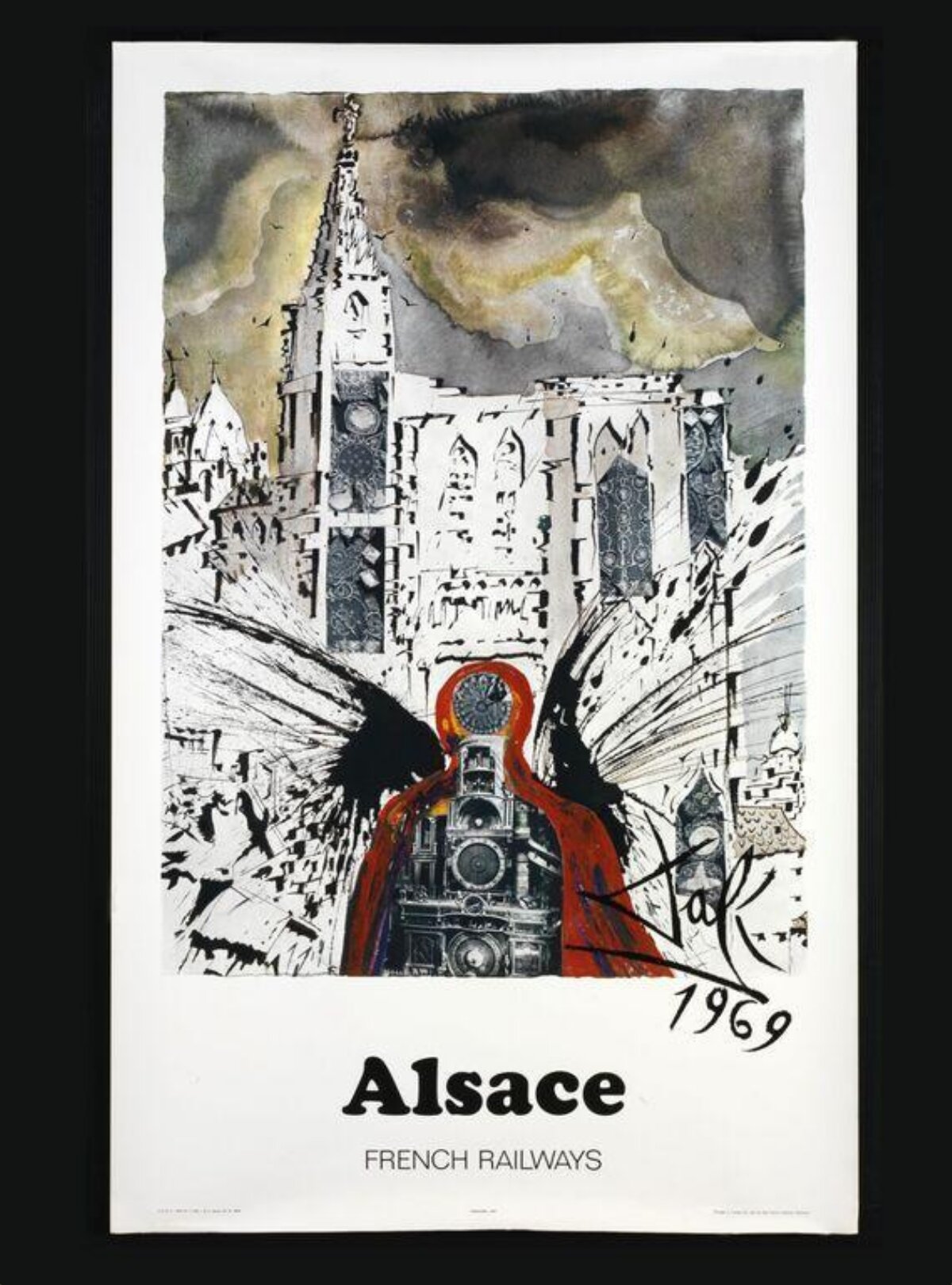 1969 Alsace French Railways Poster