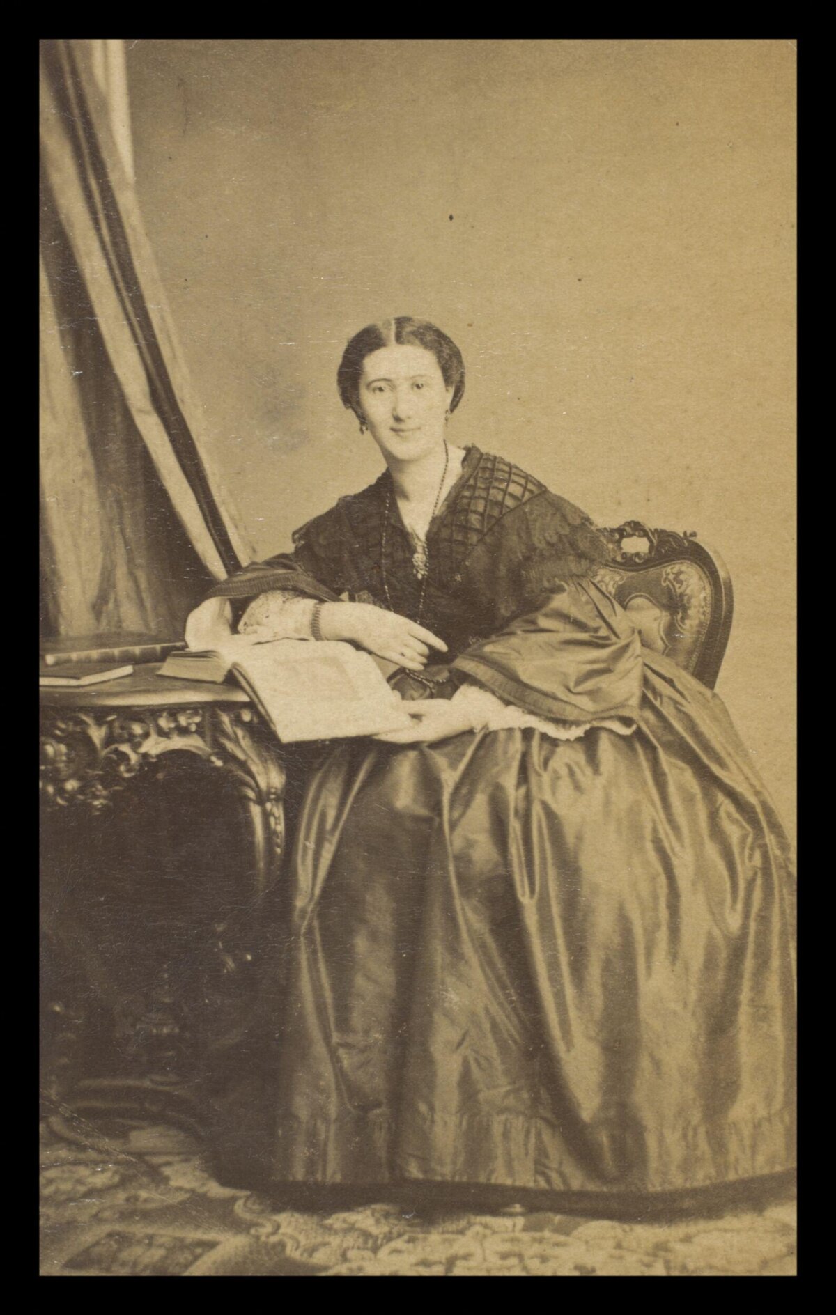 Vintage Seated Woman Portrait