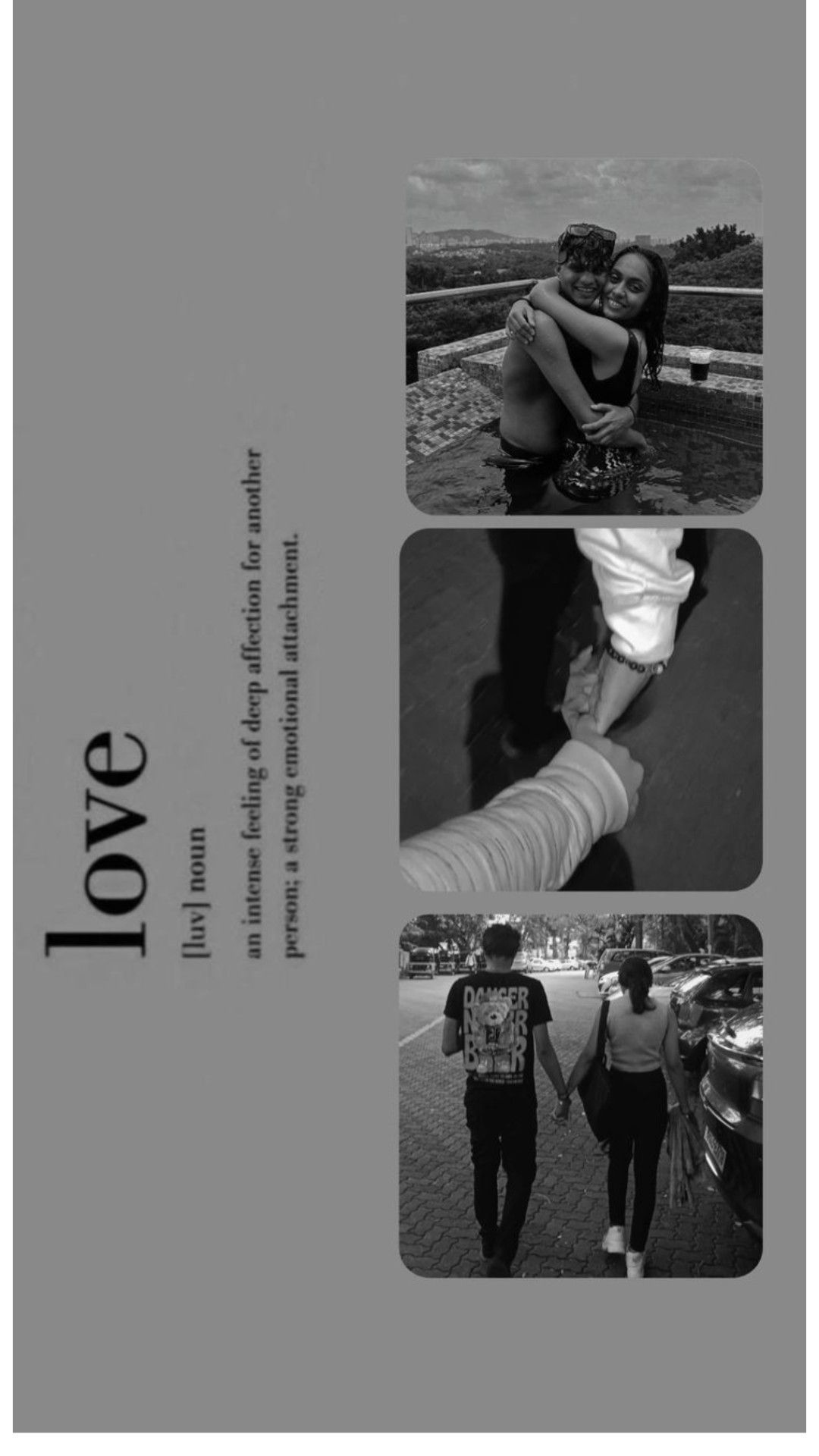 Love Definition Couple Photo Collage