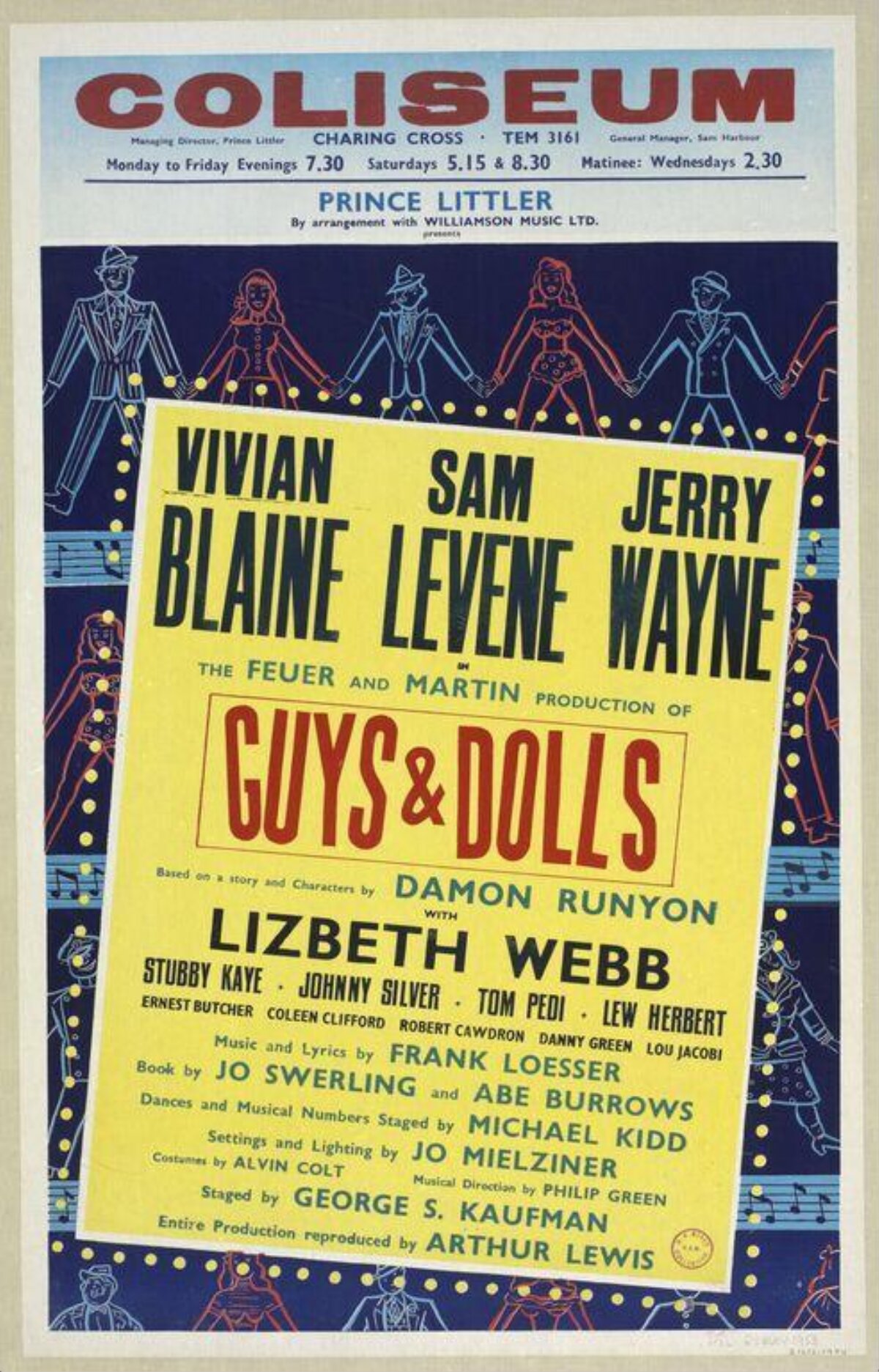 Guys and Dolls Theatre Poster