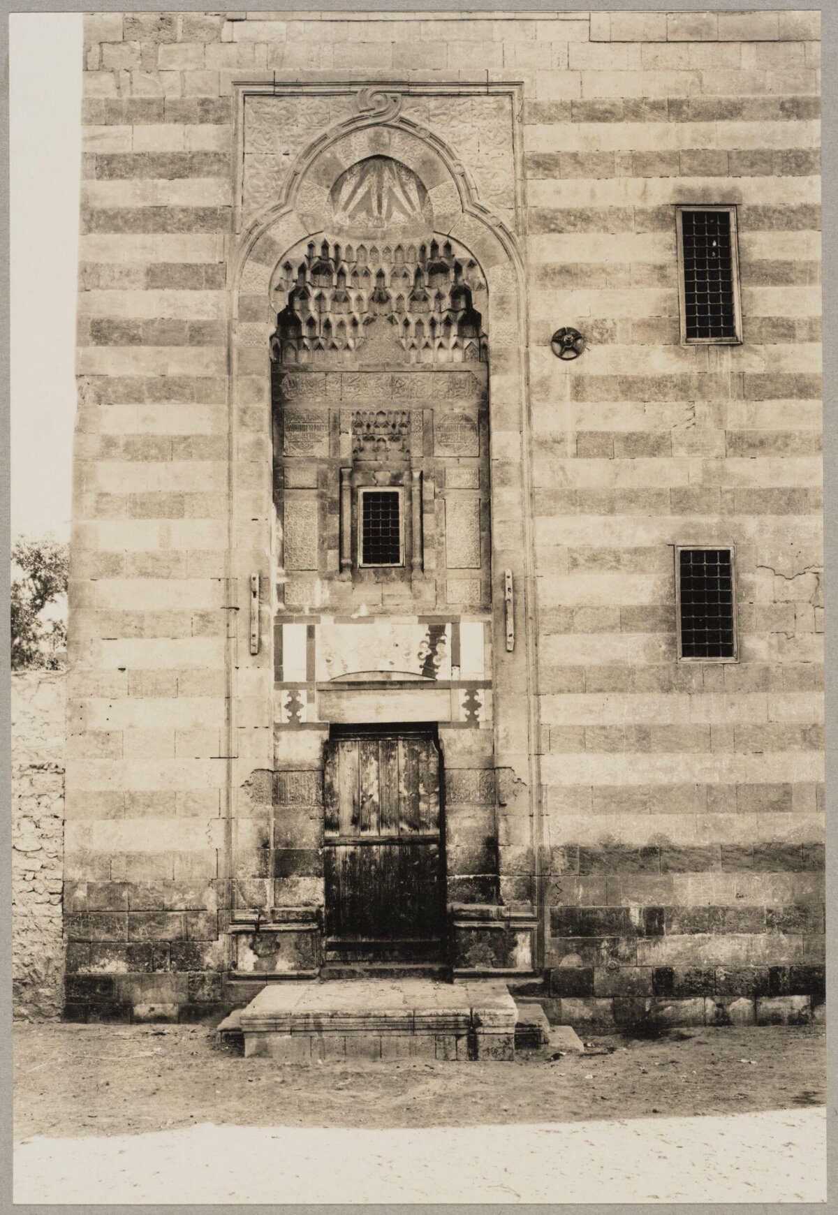Ornate Historic Stone Building Entrance