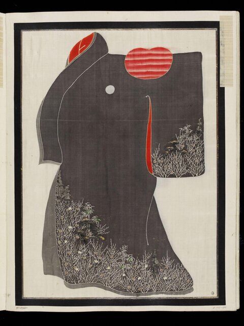 Japanese Decorated Kimono Design