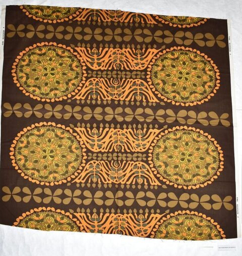 Vintage Geometric Patterned Fabric