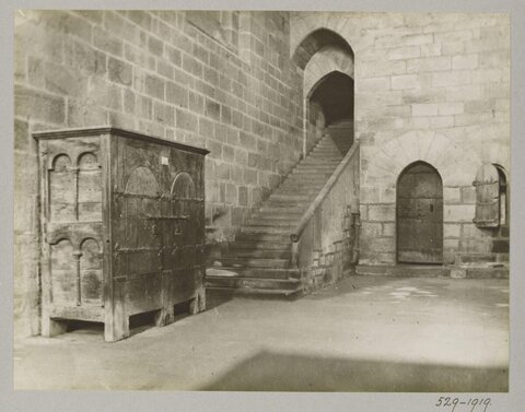 Castle Interior Staircase and Cabinet