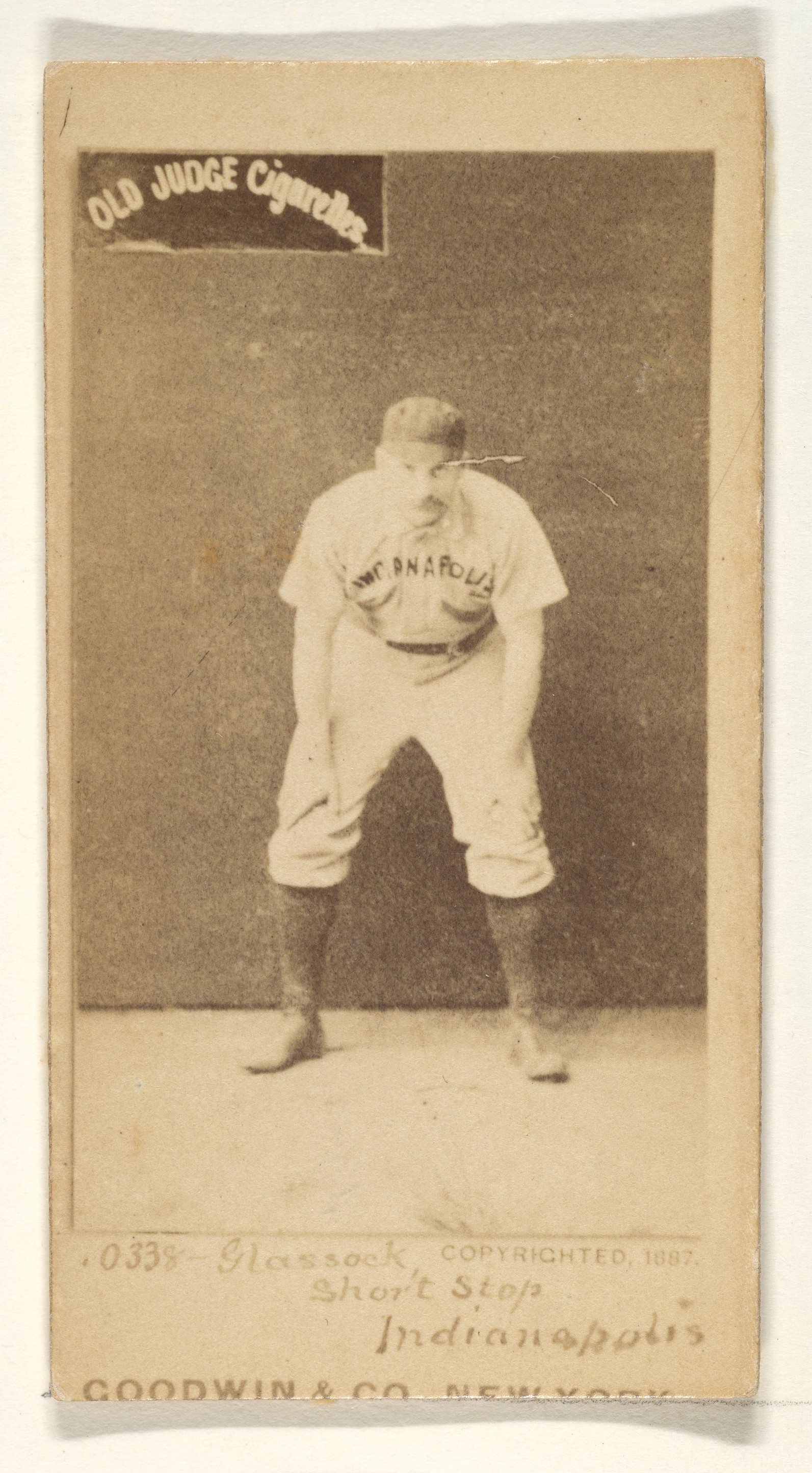 1887 Old Judge Cigarette Baseball Card