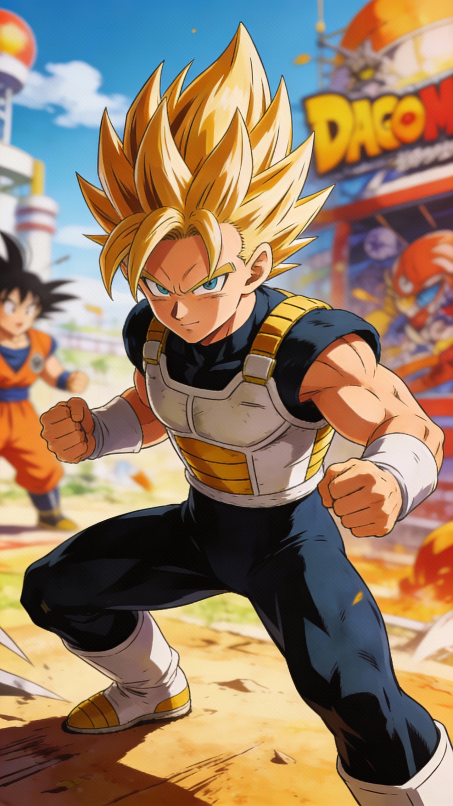 Super Saiyan Goku Battle Stance