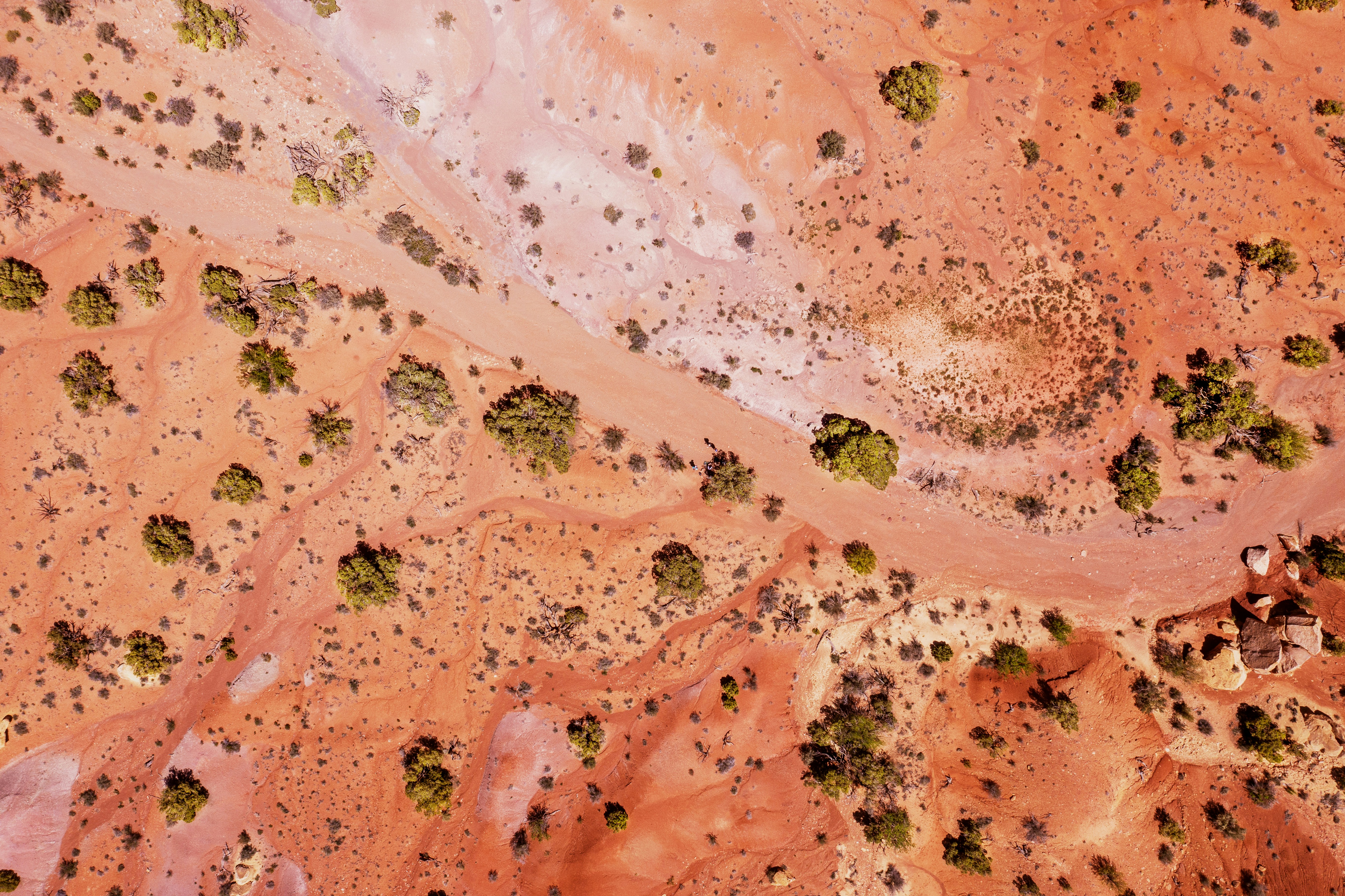 Aerial View of Red Desert