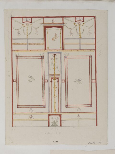 Decorative Interior Wall Design Drawing