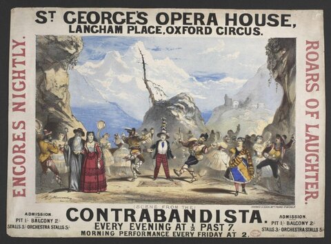 Vintage Contrabandista Opera Poster