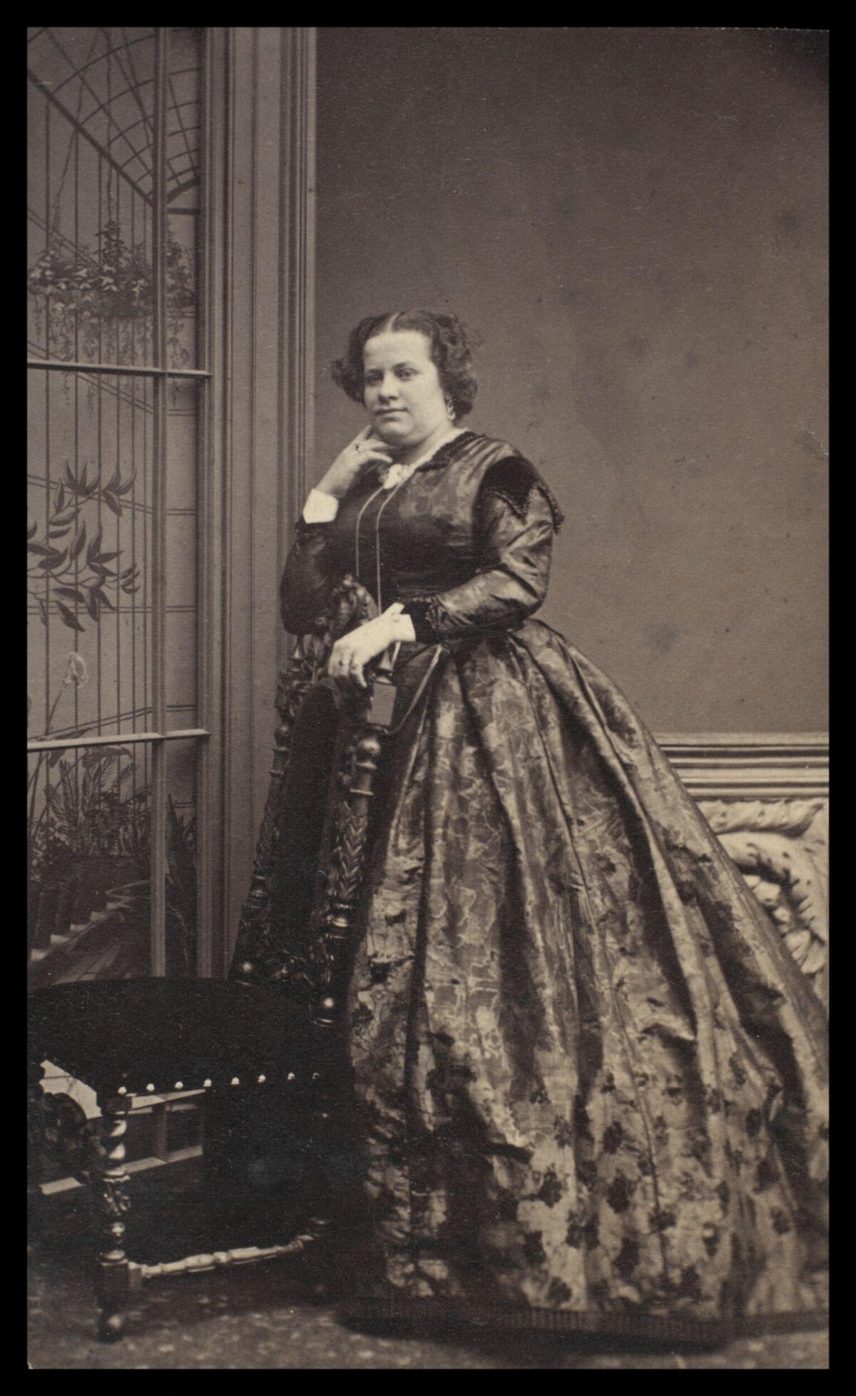 Victorian Woman Studio Portrait
