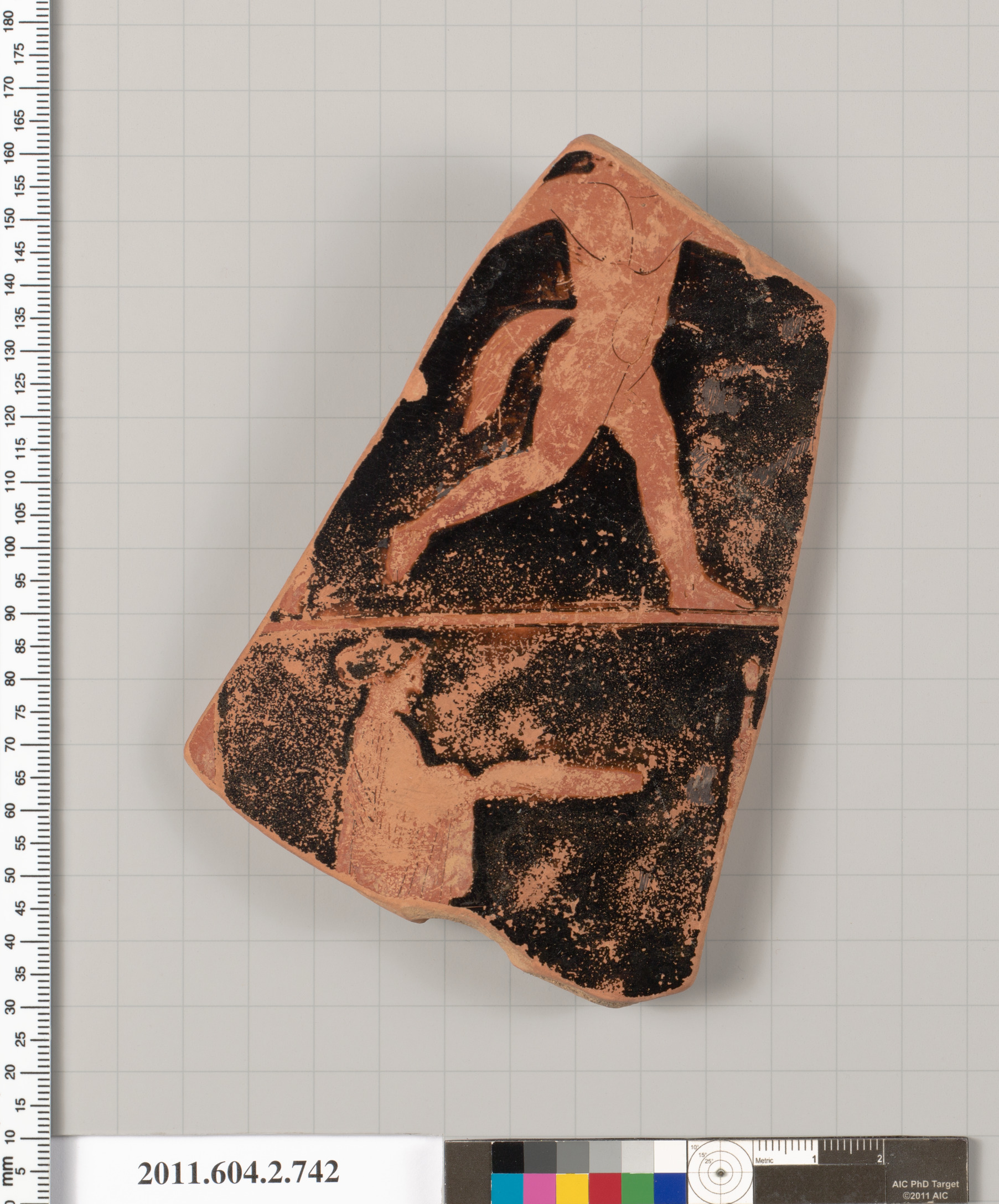 Ancient Black-Figure Pottery Fragment