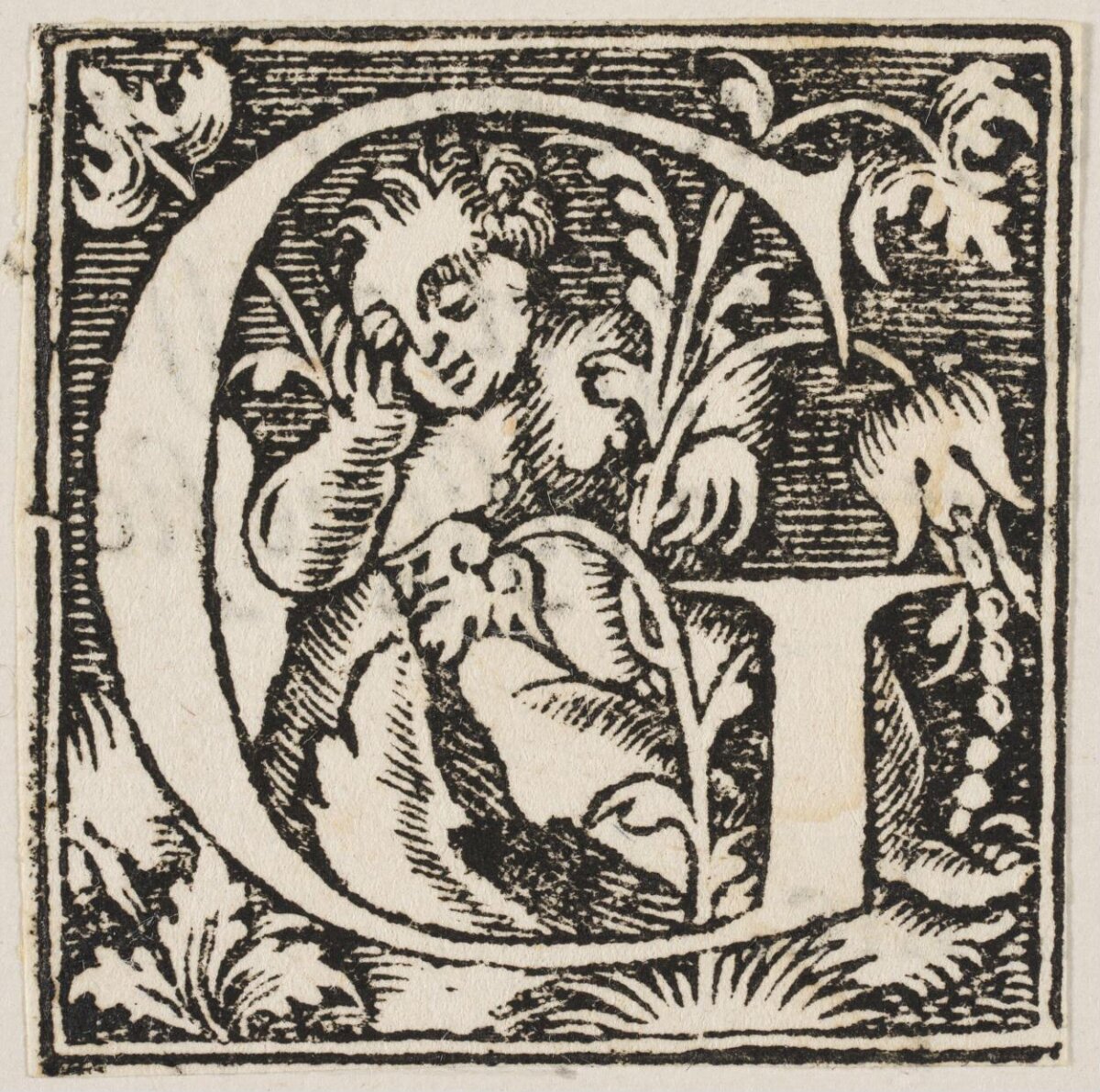 Decorated Initial Letter G