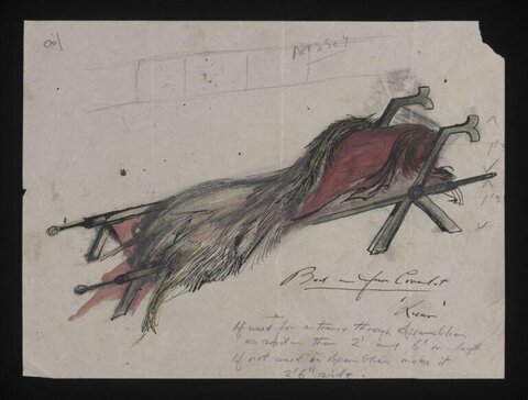 Fur Couch Theater Design Sketch