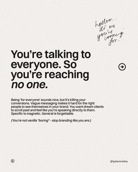 Branding Tip for Niche Targeting