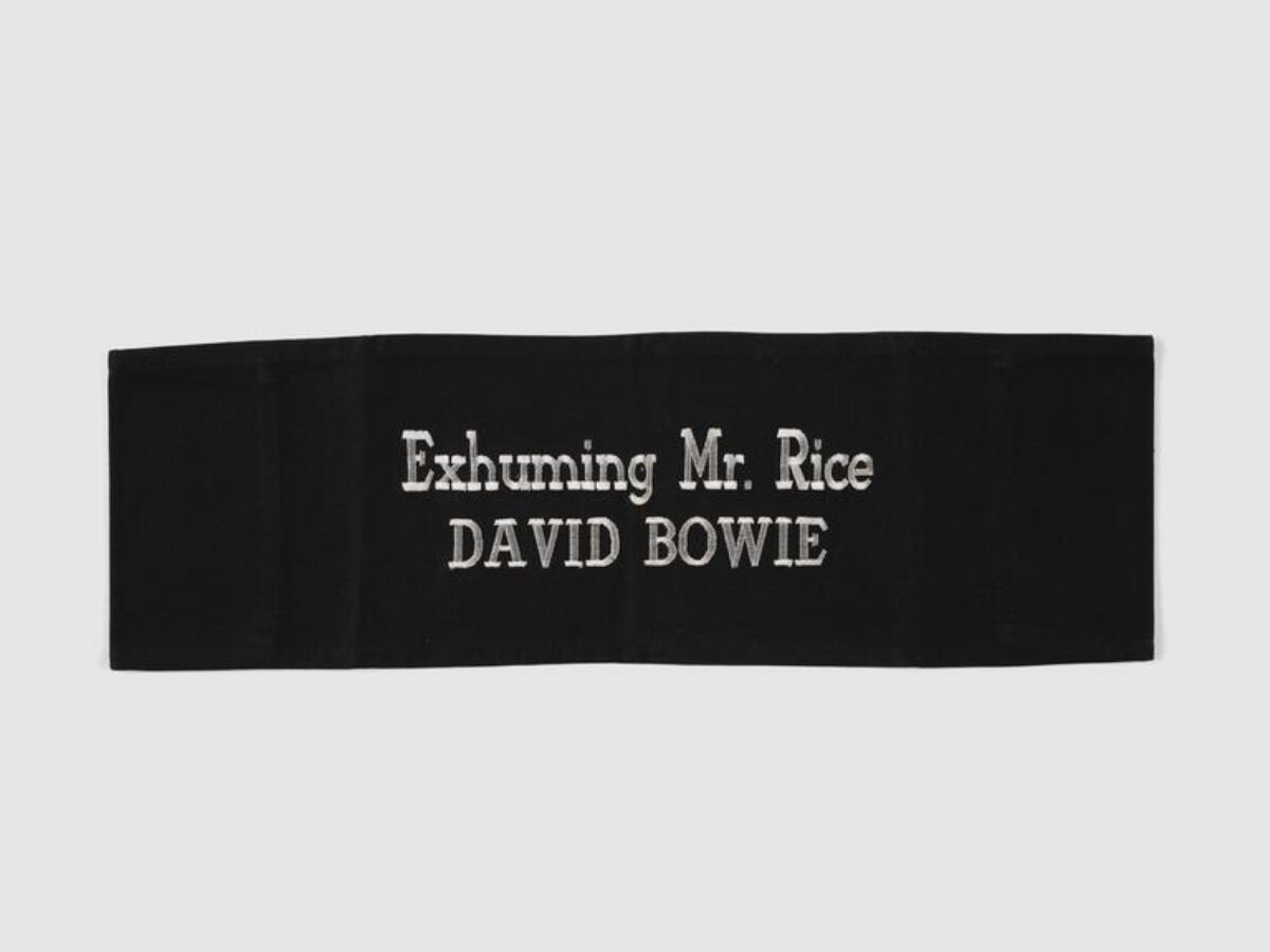 David Bowie Exhuming Mr. Rice Text Band