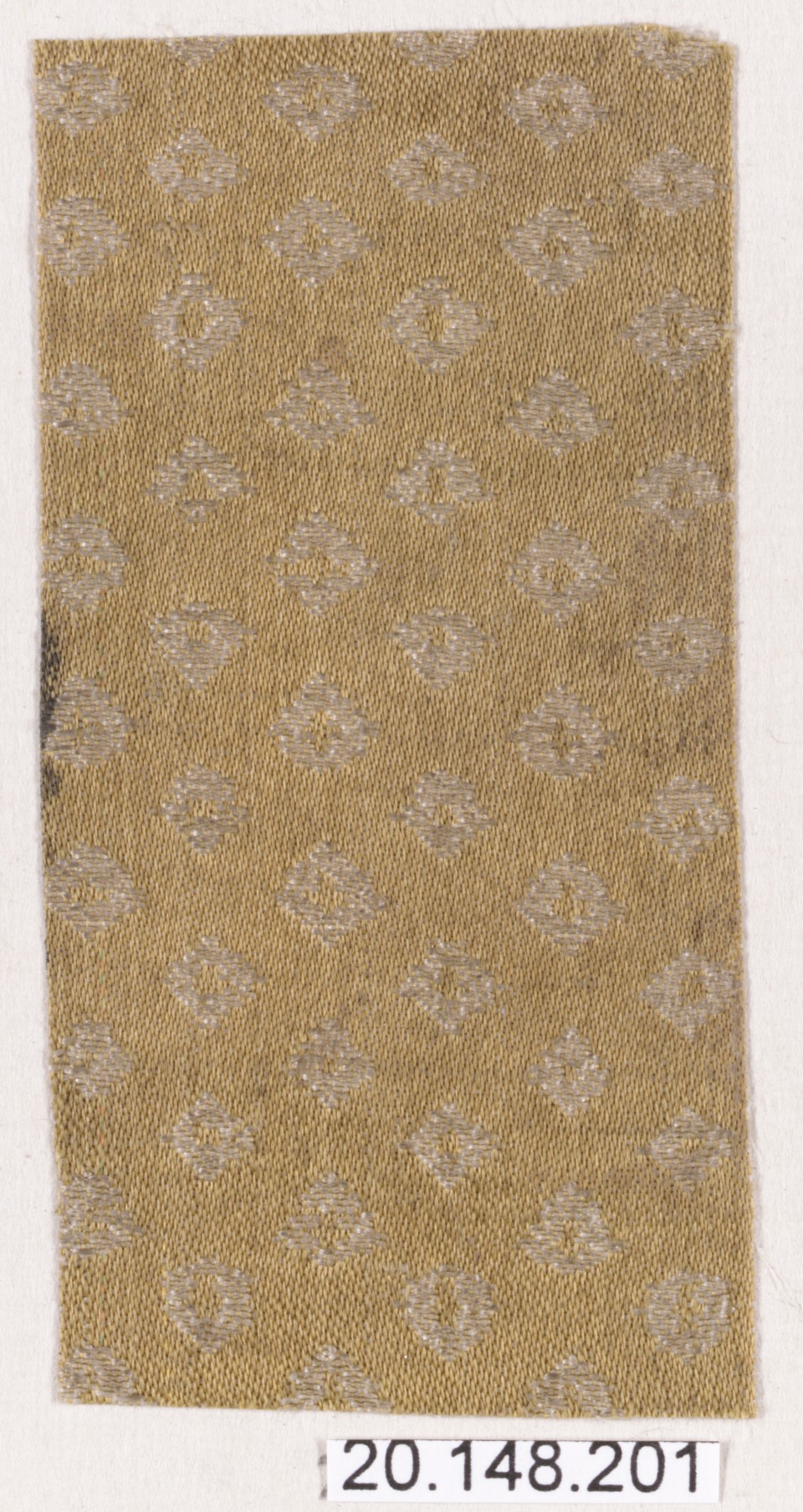 Geometric Patterned Textile Fragment