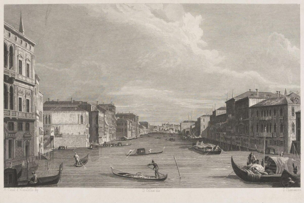 Venice Grand Canal Engraving