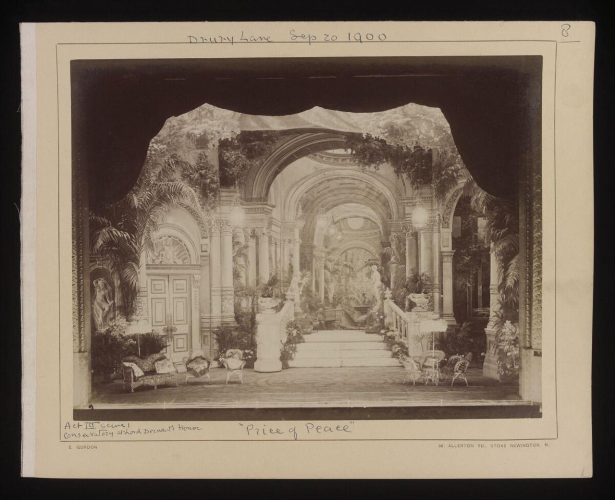1900 Drury Lane Theater Stage Set