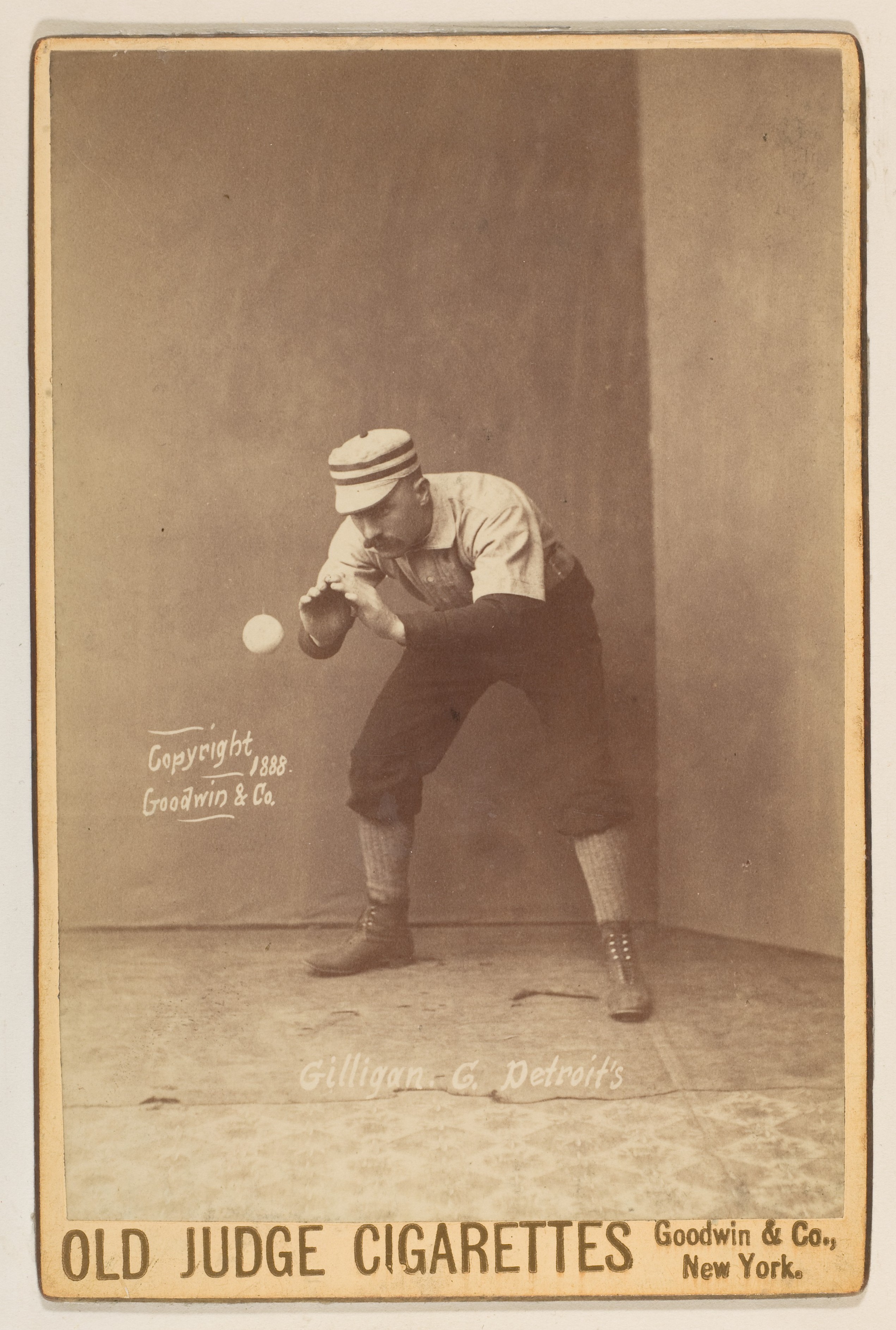 1888 Gilligan Detroit Baseball Cigarette Card