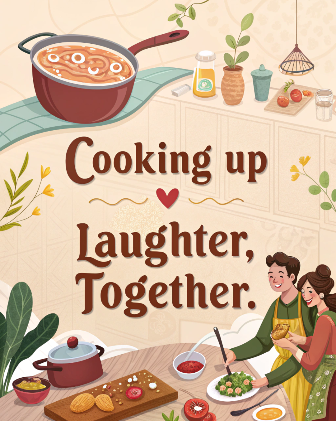 Couple Cooking Together