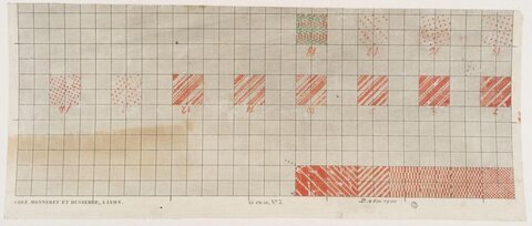 Vintage Textile Weaving Pattern Card