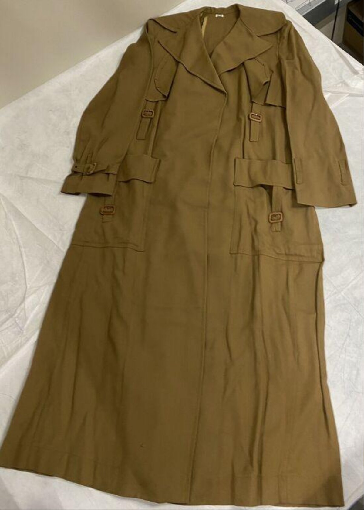 Camel Long Trench Coat