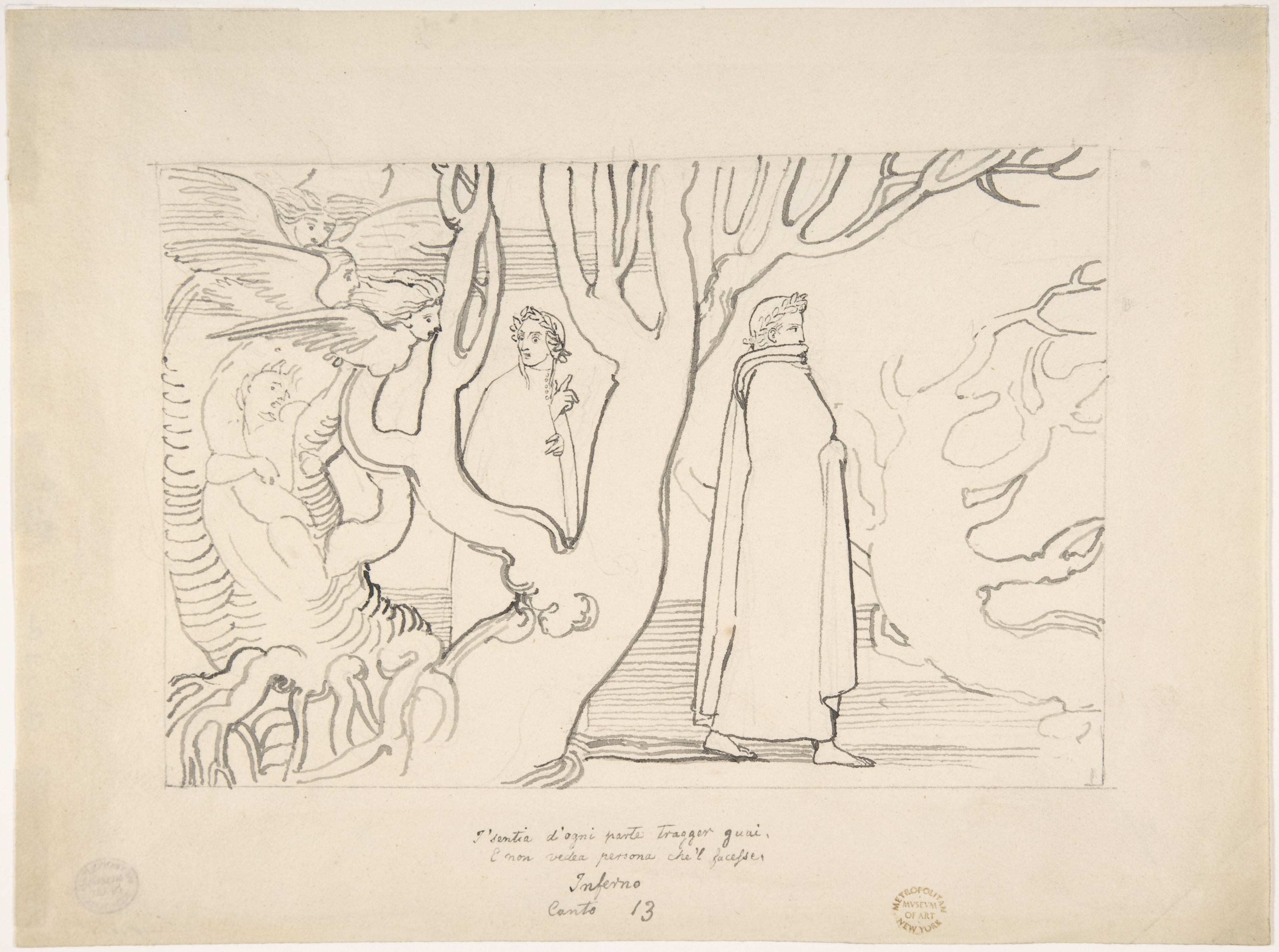 Dante's Inferno Canto 13 Drawing