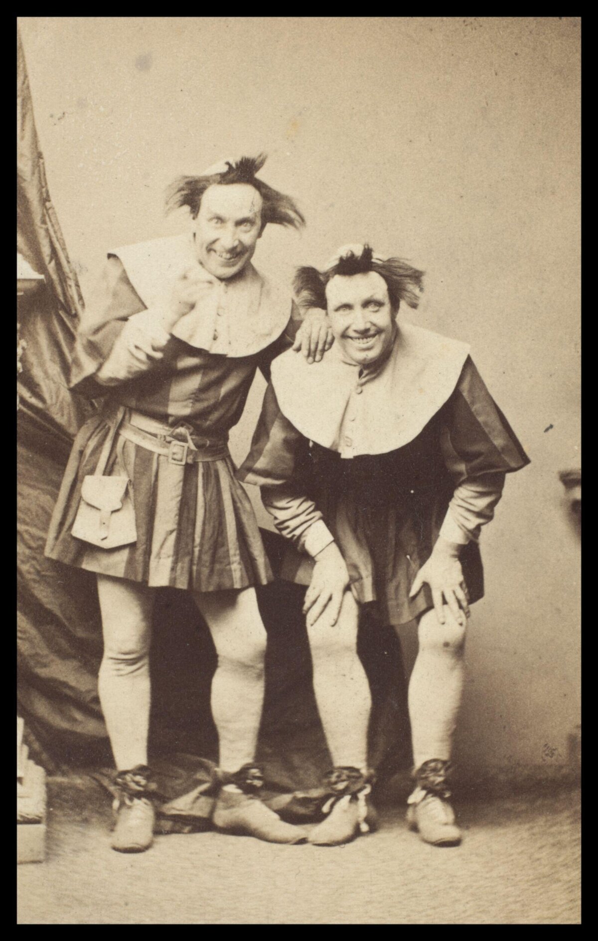 Two Vintage Circus Clowns