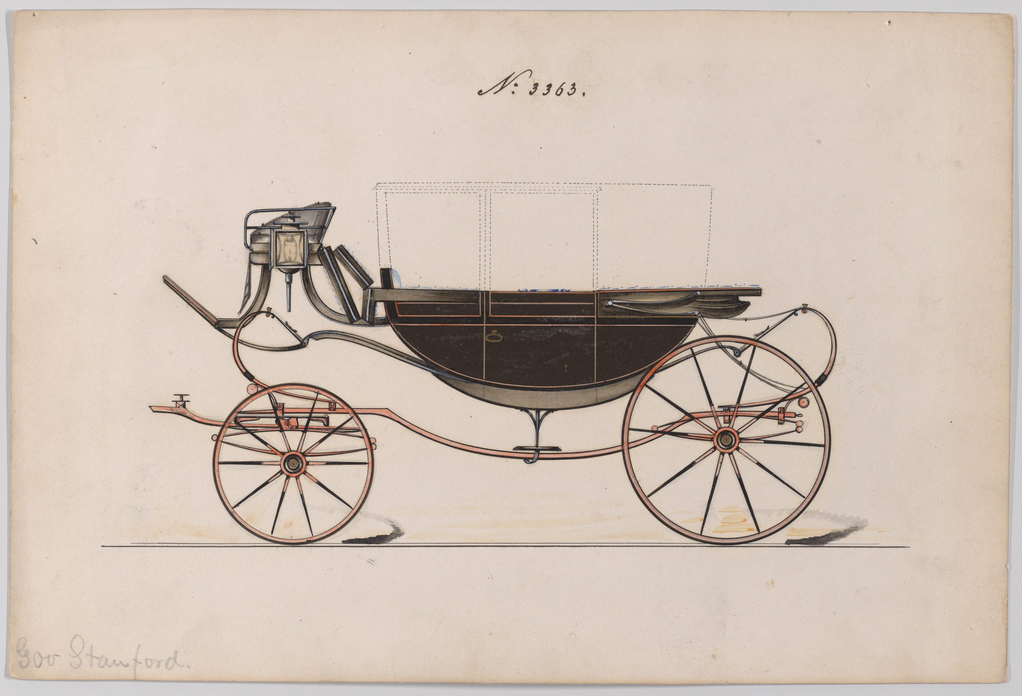 Design Drawing of Horse Drawn Carriage