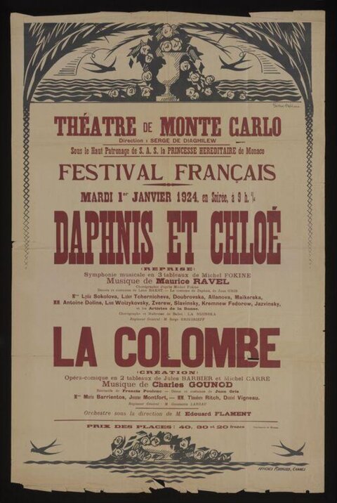 1924 Monte Carlo Theatre Festival Poster