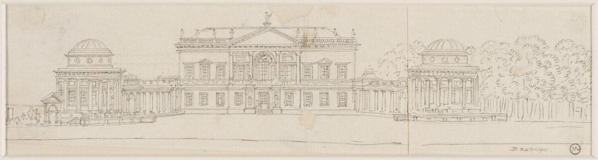 Neoclassical Building Pencil Sketch
