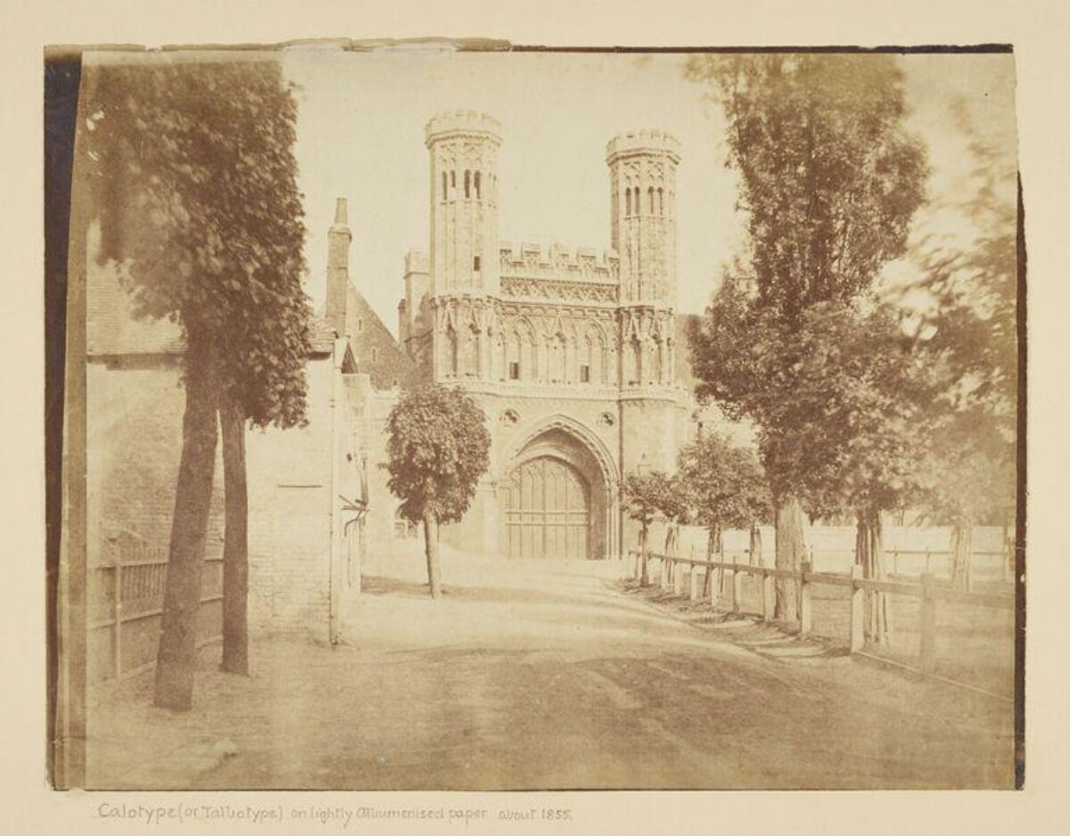 1855 Calotype of Medieval Gateway
