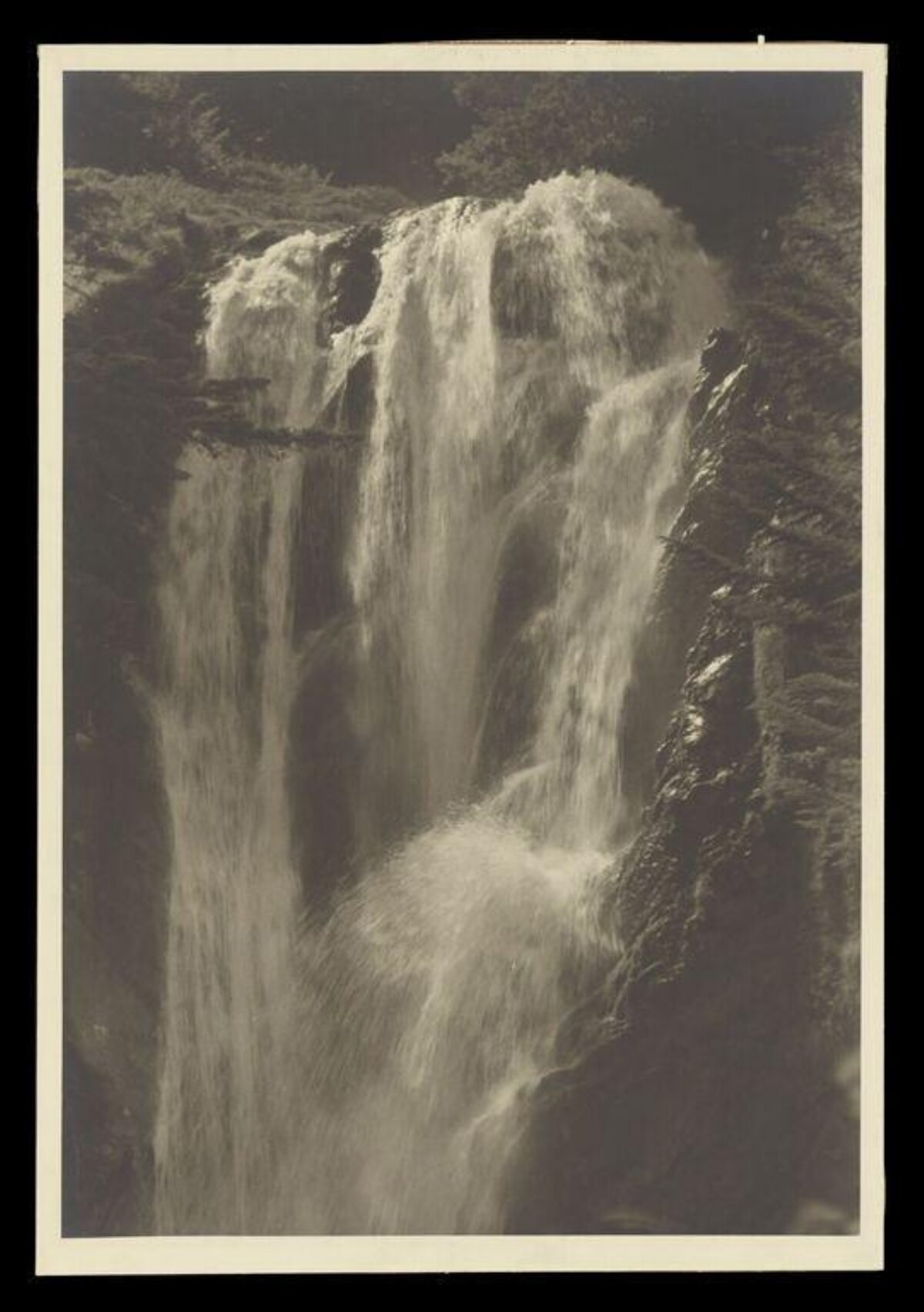 Vintage Mountain Waterfall
