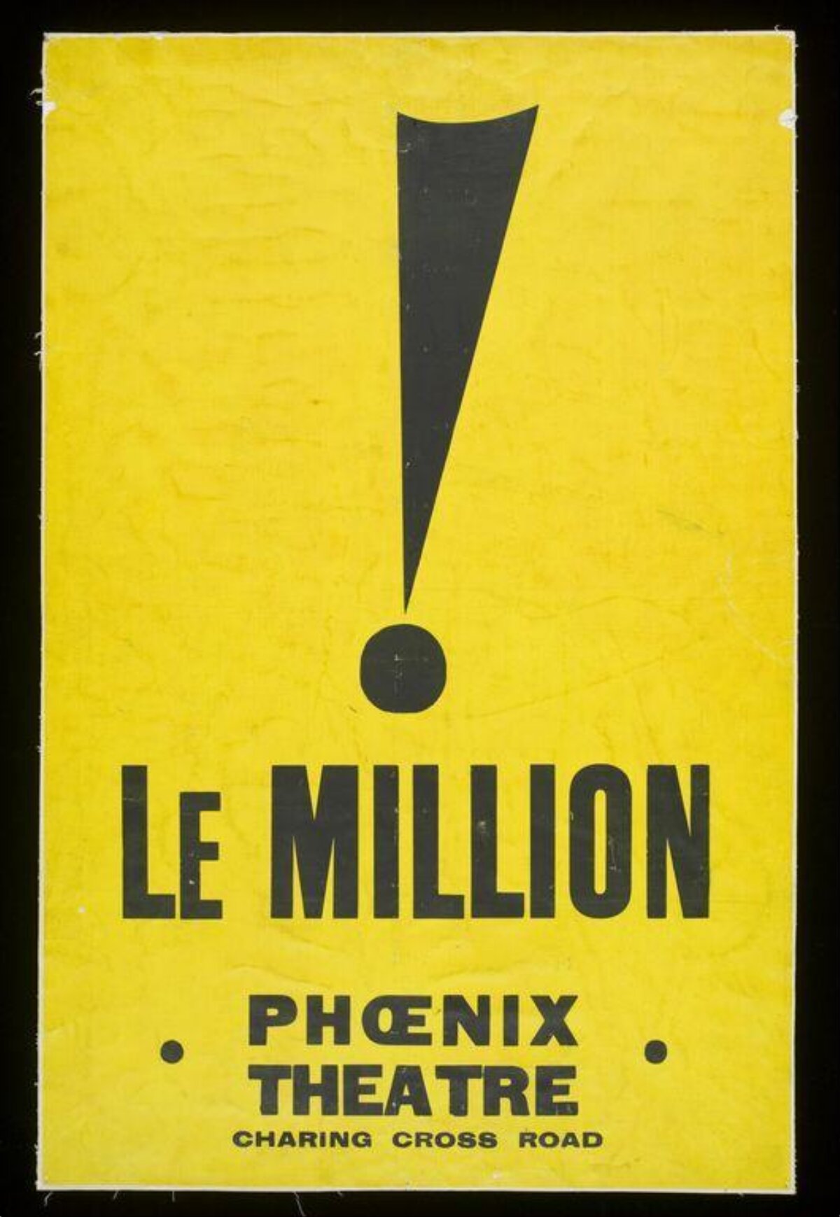 Le Million Phoenix Theatre Poster