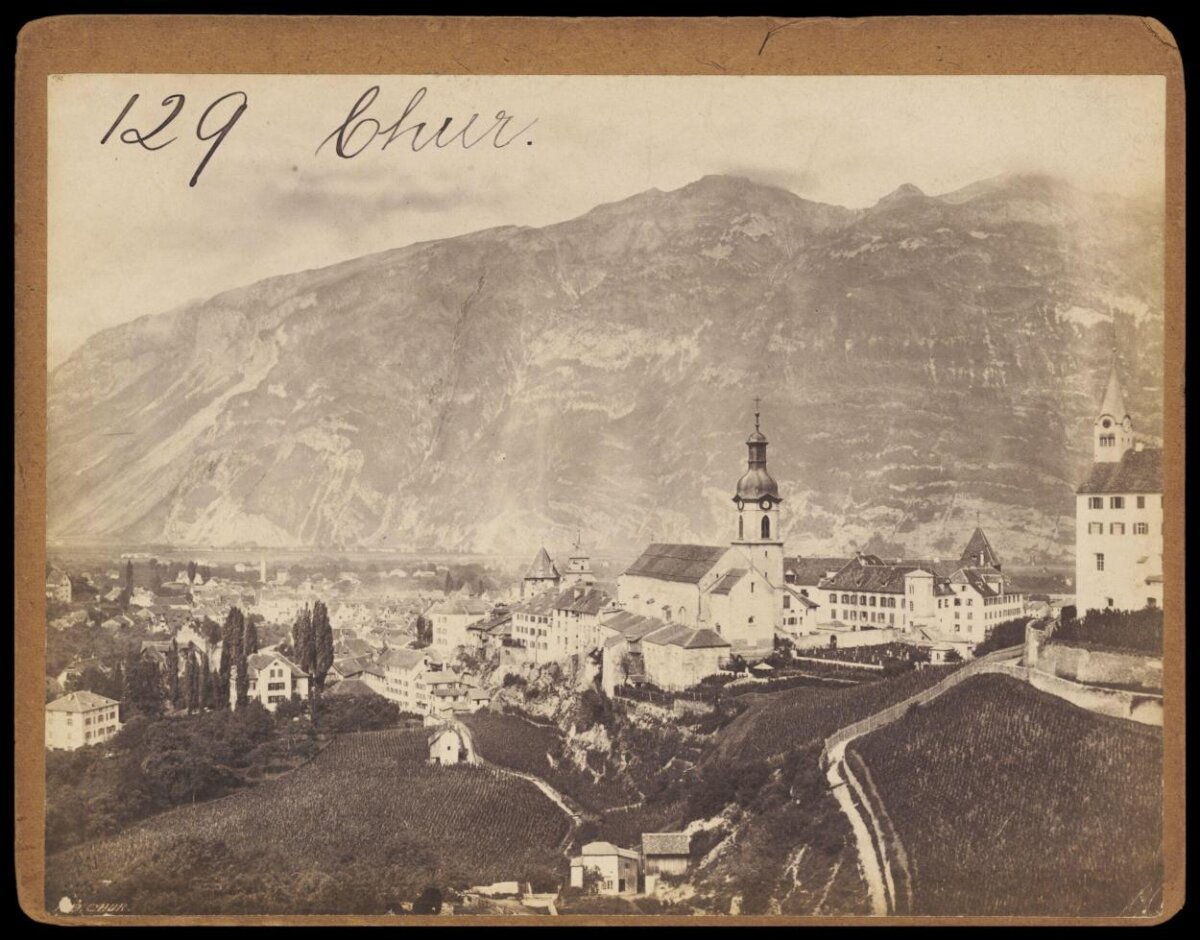 Vintage View of Chur Town