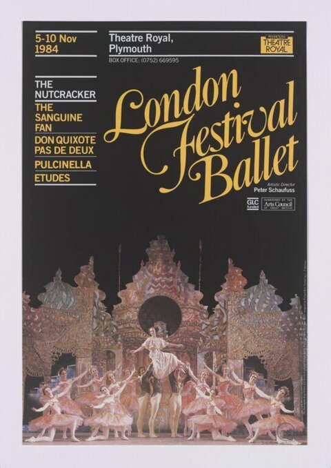 1984 London Festival Ballet Performance Poster
