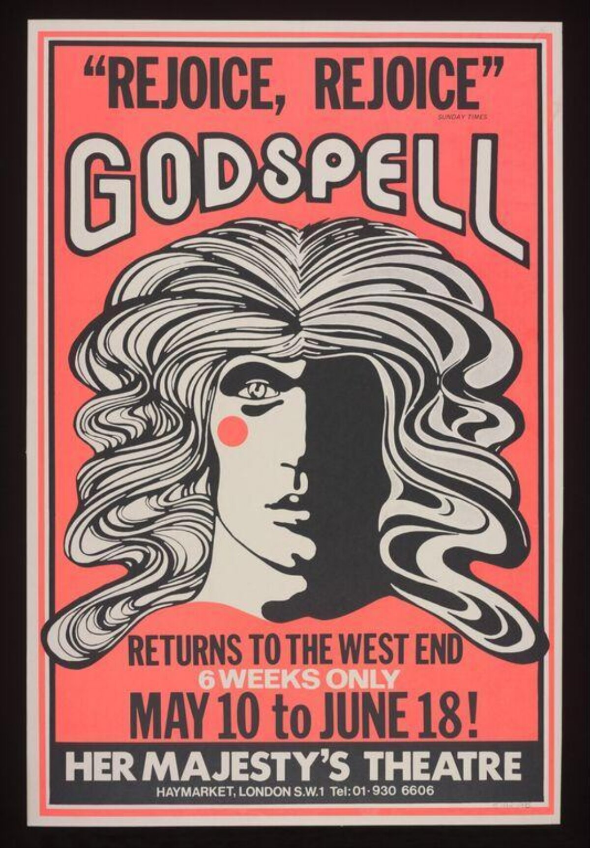 Godspell West End Revival Poster