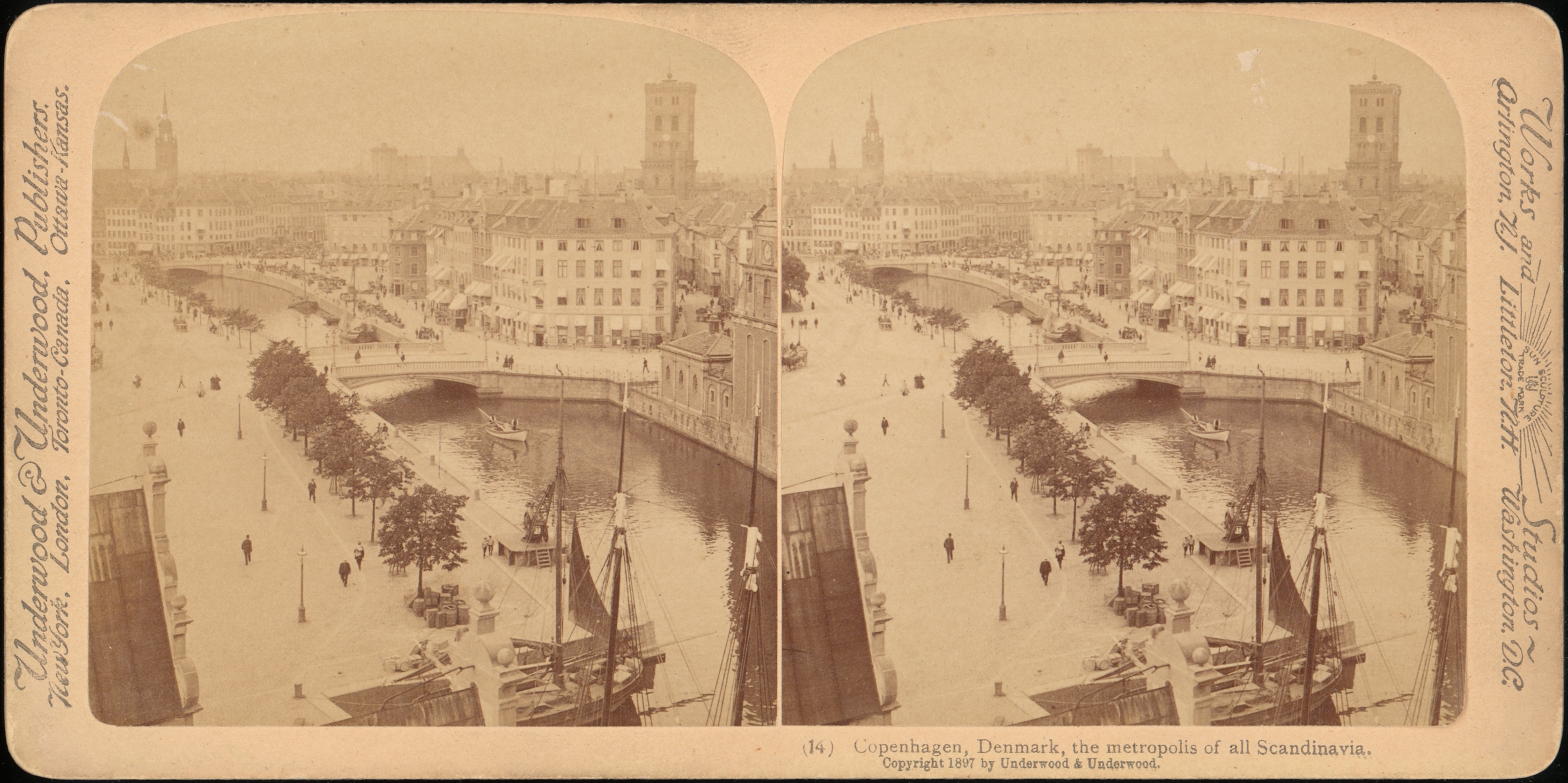 1897 Copenhagen Waterfront View